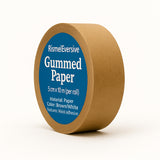 RismelEversive Gummed Paper – 5cm × 10m (Per Roll), Brown / White, Moist-Adhesive, Eco-Friendly & Easy to Tear