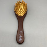 Hzjdedp Hair Comb, 21x6cm Natural Wood Comb with High-Elastic Massage Cushion and Smooth Rounded Teeth