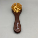 Hzjdedp Hair Comb, 21x6cm Natural Wood Comb with High-Elastic Massage Cushion and Smooth Rounded Teeth