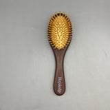 Hzjdedp Hair Comb, 21x6cm Natural Wood Comb with High-Elastic Massage Cushion and Smooth Rounded Teeth