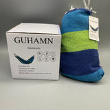 GUHAMN Hammocks, 190x80cm Heavy-Duty Hammock with 600kg Capacity, Made of Durable Canvas and Cotton Rope, Perfect for Outdoor Camping and Relaxation