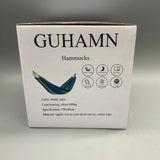 GUHAMN Hammocks, 190x80cm Heavy-Duty Hammock with 600kg Capacity, Made of Durable Canvas and Cotton Rope, Perfect for Outdoor Camping and Relaxation