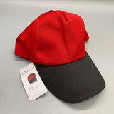 GXFCAI Hats, Black and Red Color Block Design, Adjustable Fit for 56-60cm Head Circumference