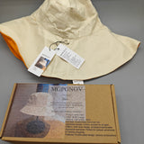 MGPGNOV Hats - Orange and White Reversible Design Breathable and Comfortable M Size Medium Simple Fashion Versatile