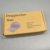 Dingqiaochen Hats, Cotton Material, Gray Color, Fits Head Circumference 56-60cm