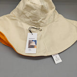 MGPGNOV Hats - Orange and White Reversible Design Breathable and Comfortable M Size Medium Simple Fashion Versatile