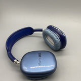 Heavy Bass Headphones, Bluetooth 5.0/TF Card/Wired Mode, 48H Battery, 1H Charging, Blue, 6.65×7.73×3.28 Inch