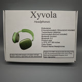 Xyvola Headphones – Over-Ear Bluetooth 5.2, 8-12H Playtime, 5-8m Wireless Range, Comfortable Fit, Green