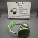 Xyvola Headphones – Over-Ear Bluetooth 5.2, 8-12H Playtime, 5-8m Wireless Range, Comfortable Fit, Green