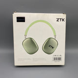 ZTK Headphones, 45 Hours Playtime, 2-Hour Fast Charging, 204×185×84mm, 208g, Green, for Music & Calls,Bluetooth 5.3