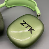 ZTK Headphones, 45 Hours Playtime, 2-Hour Fast Charging, 204×185×84mm, 208g, Green, for Music & Calls,Bluetooth 5.3
