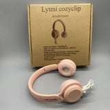 Lytmi cozyclip Headphones, Over-Ear Pink Headband, Passive Noise Cancelling, 4×6.4×7.8 Inches, No Microphone