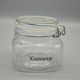 Xismtawp Household Containers – 750ml, High-Efficiency Sealing, Moisture-Proof & Fresh Lock, Glass Material, Storage & Organization, 9.6cm Diameter, 12.4cm Height