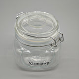Xismtawp Household Containers – 750ml, High-Efficiency Sealing, Moisture-Proof & Fresh Lock, Glass Material, Storage & Organization, 9.6cm Diameter, 12.4cm Height