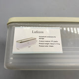 Lufccos Household containers for storage, PP Plastic, 29×8×6.5cm, Green, 0.15kg, Ideal for Organizing