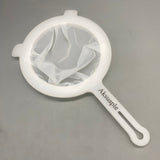 Aksuaple Household strainers for tea, Wine – 80 Mesh Fine Filter, Food-Grade PP + Nylon, Easy to Clean, High-Temperature Resistant, 20.6×8.5cm, 37g