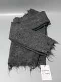 Cuekondy Sweater – Gray, Cozy Loose Fit, Hand-Distressed Knit, Lazy Style Pullover, One Size