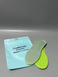 Cuekondy Insoles – Green Mesh & Popcorn Cushion, Shock-Absorbing Shoe Inserts for Sneakers, Dad Shoes & Casual Shoes (Size 39-40)