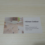HiGreen outdoor Tables,Personal Folding Table, indoor/outdoor, 23.6 "L x 23.6" W x 20.47 "H