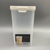 CTIANWXY Containers for household or kitchen use, Airtight PP Material, 9.5x9.5x18cm, White – Perfect for Storing Tea, Nuts, Spices, and Dry Goods