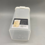 CTIANWXY Containers for household or kitchen use, Airtight PP Material, 9.5x9.5x18cm, White – Perfect for Storing Tea, Nuts, Spices, and Dry Goods