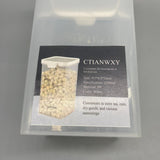 CTIANWXY Containers for household or kitchen use, Airtight PP Material, 9.5x9.5x18cm, White – Perfect for Storing Tea, Nuts, Spices, and Dry Goods