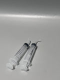 Sirulken Disposable Syringes – 2-Pack, Clear Graduations, Curved Tip Design, Leak-Proof Seal, 13.2×3.2cm