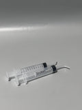 Sirulken Disposable Syringes – 2-Pack, Clear Graduations, Curved Tip Design, Leak-Proof Seal, 13.2×3.2cm