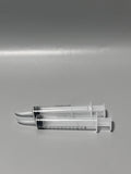 Sirulken Disposable Syringes – 2-Pack, Clear Graduations, Curved Tip Design, Leak-Proof Seal, 13.2×3.2cm