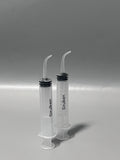 Sirulken Disposable Syringes – 2-Pack, Clear Graduations, Curved Tip Design, Leak-Proof Seal, 13.2×3.2cm