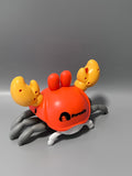 Porcelia Infant Toys, 21.7×12.6×11cm, Orange Crab Design, Auto Obstacle Avoidance, Safe Smooth ABS, for Ages 3+