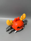 Porcelia Infant Toys, 21.7×12.6×11cm, Orange Crab Design, Auto Obstacle Avoidance, Safe Smooth ABS, for Ages 3+