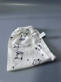 Gavol Infants' Trousers, Polyester Pants for Babies, White with Puppy Pattern, 6-9 Months