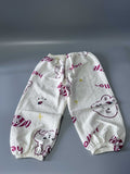 Rutoe Infants' Trousers, Cotton Pants for 6-9 Months, Loose Fit with Adorable Rabbit Print