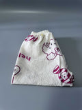 Rutoe Infants' Trousers, Cotton Pants for 6-9 Months, Loose Fit with Adorable Rabbit Print