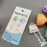 Magneverse Infant Toys, Colorful Plastic Rattles for 0-3 Years, 4-Piece Set, Safe and Durable Baby Toys, Multicolor