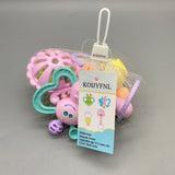 KOIJYFNL Infant Toys – Colorful Plastic Baby Shakers for Ages 0-3 (Set of 4)