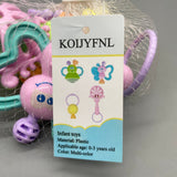 KOIJYFNL Infant Toys – Colorful Plastic Baby Shakers for Ages 0-3 (Set of 4)