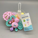 KOIJYFNL Infant Toys – Colorful Plastic Baby Shakers for Ages 0-3 (Set of 4)