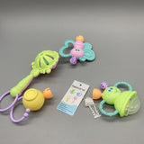 Magneverse Infant Toys, Colorful Plastic Rattles for 0-3 Years, 4-Piece Set, Safe and Durable Baby Toys, Multicolor