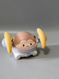 Whizzy Learn Infant Toy, Interactive Space Monkey, Touch & Voice Sensing, Durable ABS Material, Blue