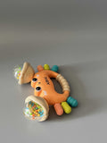 AIBAI Infant Toy – Grasp & Teething Training Toy, Gentle Sound, Safe Soft Rubber + ABS, 12.7×4.6×9.6cm