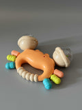 AIBAI Infant Toy – Grasp & Teething Training Toy, Gentle Sound, Safe Soft Rubber + ABS, 12.7×4.6×9.6cm