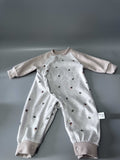 Rutoe Infant Wear, Cotton Long-Sleeve Romper, 3-6 Months, Soft Side-Button Design for Easy Dressing