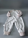 Rutoe Infant Wear, Cotton Long-Sleeve Romper, 3-6 Months, Soft Side-Button Design for Easy Dressing