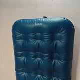 Teant Inflatable mattresses for use when camping, 187×72×22cm, PVC, Waterproof & Flocked Surface, Blue, Heavy-Duty Air Bed with Triple Valve