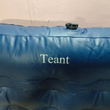 Teant Inflatable mattresses for use when camping, 187×72×22cm, PVC, Waterproof & Flocked Surface, Blue, Heavy-Duty Air Bed with Triple Valve
