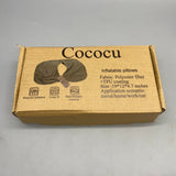 Cococu Inflatable Pillow – Compact & Lightweight, 19x12x4.7 in, Soft Polyester Fiber with TPU Coating, Perfect for Home, Office, Car, and Travel Use