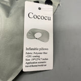Cococu Inflatable Pillow – Compact & Lightweight, 19x12x4.7 in, Soft Polyester Fiber with TPU Coating, Perfect for Home, Office, Car, and Travel Use