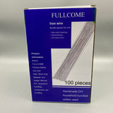 FULLCOME Iron Wire,for DIY & Home Bundling, 100 Pieces, Durable Material for Construction and Crafting Projects